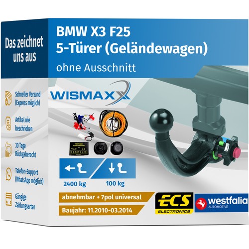 Anhängerkupplung für bmw - anhÄngerkupplung, x3